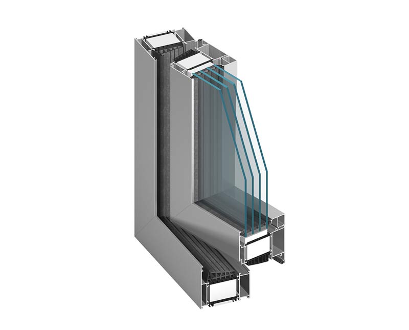 Prawdziwe pasywne okno ALUPROF MB–104 Passive